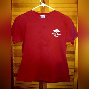 Arkansas Razorbacks Youth Large Red Gildan T-Shirt
